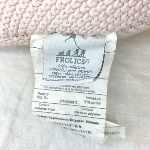 Frolics Knit Pink Elephant Pillow - Picture 7 of 12